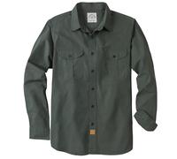 Dubinik® 7oz Camicie Casual da Uomo Camicia da Lavoro Manica Lunga Vintage Comfort Duro Elasticizzata Regular Fit Camice