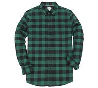 Dubinik® Camicia Flanella Uomo a Quadri in Cotone Casual Button Down Invernale Leggera Con Tasche