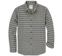 Dubinik® Camicia Flanella Uomo Camicia Quadri Uomo Cotone Casual Button Down Invernale Camicia in Flanella Leggera con Tasche
