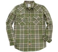 Dubinik® Camicia Flanella Uomo Invernale Camicia Uomo Flanella Cotone Western Cowboy con Bottone Automatico Vintage Quadri