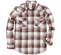 Dubinik® Camicia Flanella Uomo Invernale Camicia Uomo Flanella Cotone Western Cowboy con Bottone Automatico Vintage Quadri