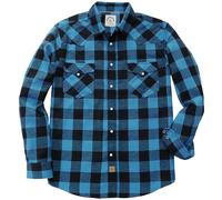 Dubinik® Camicia Flanella Uomo Invernale Camicia Uomo Flanella Cotone Western Cowboy con Bottone Automatico Vintage Quadri