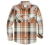 Dubinik® Camicia Flanella Uomo Invernale Camicia Uomo Flanella Cotone Western Cowboy con Bottone Automatico Vintage Quadri