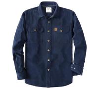 Dubinik® Camicia in Velluto A Coste Manica Lunga Taschino Termica Bottoni Automatici Lavoro Vintage Casual Camicia Uomo