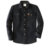 Dubinik® Camicia in Velluto A Coste Manica Lunga Taschino Termica Bottoni Automatici Lavoro Vintage Casual Camicia Uomo