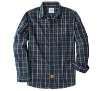 Dubinik® Camicia Quadri Uomo Casual Leggero Botton Down Regular Fit con Taschini