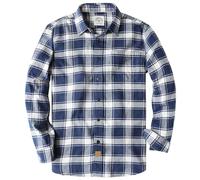 Dubinik® Camicie Flanella Uomo Camicia Flanella Uomo Quadri Camicia a Maniche Lunghe in Pile dalla Regular Fit