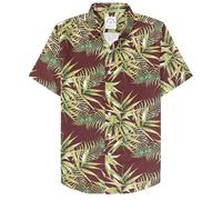 Dubinik® Camicie Hawaiane Stampate da Uomo Spiaggia Aloha Camicia Hawaiana Tropicale Vacanze Estive Camicia Uomo Manica Corta