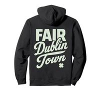 Dublin Town Dublin City St Patricks Day Irlanda Eire Irlandese Felpa con Cappuccio
