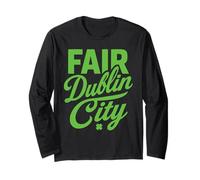 Dublin Town Dublin City St Patricks Day Irlanda Eire Irlandese Maglia a Manica