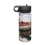 Dublino Irlanda Ha Penny Bridge River Stampa Campeggio Escursionismo Idratazione Mense A Prova Di Perdita Isolato Sottovuoto In Acciaio Inox 18oz