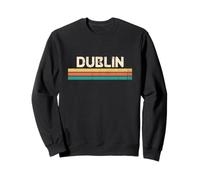 Dublino, Irlanda, Nome Città, Classico, Vintage, Colori, Design Felpa