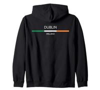 Dublino IRLANDA orgoglio capitale irlandese Bandiera Lilne Unico Felpa con Cappuccio