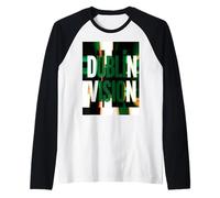 Dublino Vision Glitch Maglia con Maniche Raglan