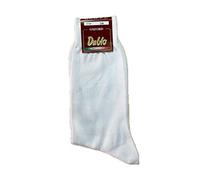 DUBLO PDA CALZA CORTA UOMO 100% COTONE LISCIA 6 PAIA (BIANCO, 10-10½)