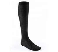 DUBLO PDA Calzino lungo 338 uomo canaletto 100% Cotone Filoscozia interno - 100% Poliamide esterno scatola da 3 paia original Made in Italy (13½, 02 Nero)
