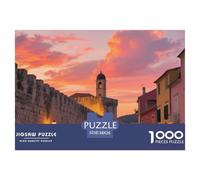 Dubrovnik City Walls 1000 Pezzi Puzzle Difficile Regalo Per Gli Amanti Dei Building Per Adulti Qualità Premium Sfide Extra Divertenti Intrattenimento Creativo 38x26cm/1000pcs