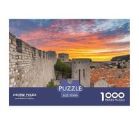 Dubrovnik City Walls 1000 Pezzi Puzzle Regali Di Festa Building Per Adulti A Partire Dai 14 Anni Qualità Premium Sfide Extra Divertenti Intrattenimento Creativo 70x50cm/1000pcs