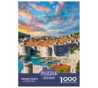 Dubrovnik City Walls 1000 Pezzi Puzzle Regalo Creativo Per Il Relax Building Per Adulti E Bambini Dai 12 Anni Qualità Premium Sfide Extra Divertenti Intrattenimento Creativo 70x50cm/1000pcs
