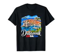 Dubrovnik Croazia Costa Adriatica Vacanze di Viaggio Maglietta