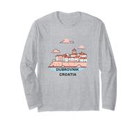Dubrovnik Croazia Souvenir Uomo Donna Maglia a Manica
