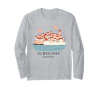 Dubrovnik Croazia Souvenir Uomo Donna Maglia a Manica