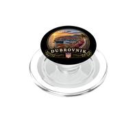 Dubrovnik Croazia Tramonto City Wall View PopSockets PopGrip per MagSafe