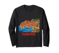 Dubrovnik Croazia Viaggio Souvenir City Landmark Gift Maglia a Manica