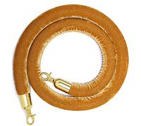 DUBTEDHOU barriera di Controllo della Folla in Corda di Vell Barriera in Corda di Velluto for Il Controllo della Folla Multicolore 3-10 Piedi con Ganci in Metallo(Apricot 1,9ft/274cm)