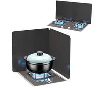 DUBTEDHOU Carbon Steel Splatter Guard | Black Multiple Sizes Stove Top Cooking: Frying, Stir-Frying, Camping(30x40cm)