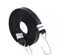 DUBTEDHOU Cinturini Elastici di Gomma Pesanti, Cinghia Elastica in Gomma for Bicicletta e Moto con Ganci, Nera/Gialla/Blu(Black 3m-3pack)