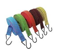 DUBTEDHOU Cinturini Elastici di Gomma Pesanti, Cinghie Elastiche Piatte Antiscivolo in Gomma for Bagagli da 1/1,5/2/3/4/5 m di Lunghezza(1.5m 2pack)