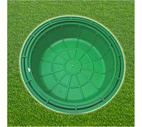 DUBTEDHOU Coperture per Fosse settiche, Chiusino e Telaio in Resina da Incasso for Fosse settiche di parchi e Prati, Dimensioni Multiple(Round 50 * 50CM/19.7 * 19.7IN)
