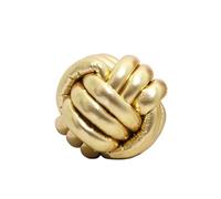 DUBTEDHOU Cuscino annodato tessuto a mano, cuscini decorativ Cuscino da tiro con sfera annodata in corda a tre fili intrecciata a mano for bovindo, multicolore, 27 cm(Gold)
