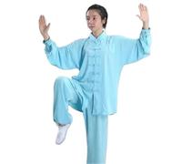 DUBTEDHOU Divisa da Tai Chi, Abito Tai Chi Abbigliamento tradizionale Wushu a maniche lunghe Uomo Kung Fu Uniforme Taglie multiple(Color7,L)