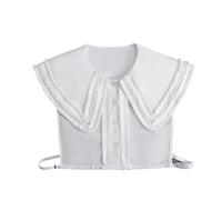 DUBTEDHOU Il Falso Collare, Colletto con Risvolto Staccabile da Donna, 3 Pezzi, Multicolore(White Style 10)