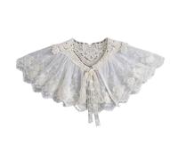 DUBTEDHOU Il Falso Collare, Sciarpa A Scialle con Falso Colletto da Donna Beige Confezione da 3