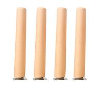 DUBTEDHOU Piedini per mobili in legno, Gambe for mobili 4 pezzi in legno di varie dimensioni(15cm/5.9in)