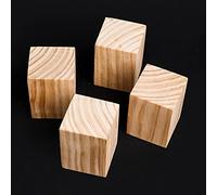 DUBTEDHOU Piedini per mobili in legno, Gambe for mobili in legno 4 pezzi, dimensioni multiple, for divani letto, comò, comodini, armadi(7x7x3cm/2.8x2.8x1.2in)
