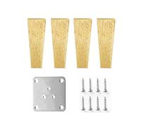 DUBTEDHOU Piedini per mobili in legno, Gambe for Mobili In Legno Confezione Da 4 Piedini Obliqui Dritti (10-25) cm Con Viti(Straight Feet,20cm/8in)