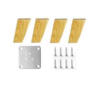 DUBTEDHOU Piedini per mobili in legno, Gambe for Mobili In Legno Confezione Da 4 Piedini Obliqui Dritti (10-25) cm Con Viti(Slanted Feet,18cm/7in)