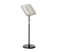 DUBTEDHOU Podio Portatile da Pavimento, Supporto da Pavimento Regolabile Pieghevole for telefoni KS Tablet Nero Bianco 74-140 cm(Black,H74-100CM)