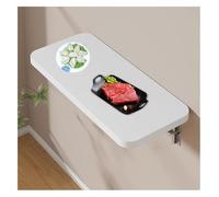 DUBTEDHOU Scrivania a muro sospesa, Tavolo pieghevole in legno da parete multicolore, dimensioni multiple(Blanc,120X20cm(47.2X8in))