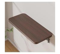 DUBTEDHOU Scrivania a muro sospesa, Tavolo pieghevole in legno da parete multicolore, dimensioni multiple(Brown,40X20cm(15.7X8in))