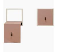 DUBTEDHOU Sgabello invisibile per cambiarsi le scarpe, Sgabello cambiascarpe pieghevole da parete in legno massello in più colori(J)