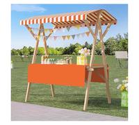DUBTEDHOU Stand leggero per mercati contadini, Bancarella del mercato pieghevole portatile con baldacchino multicolore di varie dimensioni(Style 14,150x60x200cm)