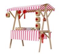 DUBTEDHOU Stand leggero per mercati contadini, Banco del mercato pieghevole multicolore 60 cm x 120-150 cm con tenda da sole(Pink,60cmx120cm)