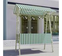 DUBTEDHOU Stand leggero per mercati contadini, Carrello venditore pieghevole con tettuccio multicolore, larghezza 120-150 cm(Green,Width/150cm(59"))