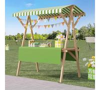 DUBTEDHOU Stand leggero per mercati contadini, En Bancarella del mercato con tenda da sole pieghevole Carrello for venditori all'aperto Multicolor Dimensioni multiple(Green,Width-120cm(47in))