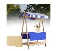 DUBTEDHOU Stand leggero per mercati contadini, it Baldacchino pieghevole for espositore for bancarelle del mercato, dimensioni multiple multicolori for eventi(Blue,110cm/43.3in)